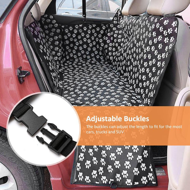 Pet carriers Oxford Fabric Paw pattern Car Seat Cover
