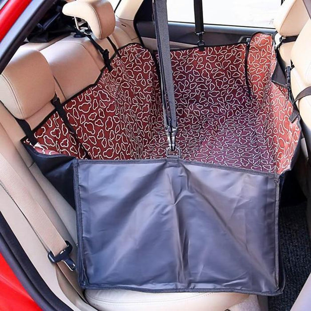 Pet carriers Oxford Fabric Paw pattern Car Seat Cover