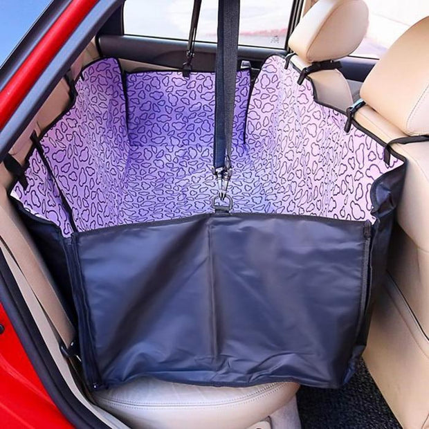 Pet carriers Oxford Fabric Paw pattern Car Seat Cover